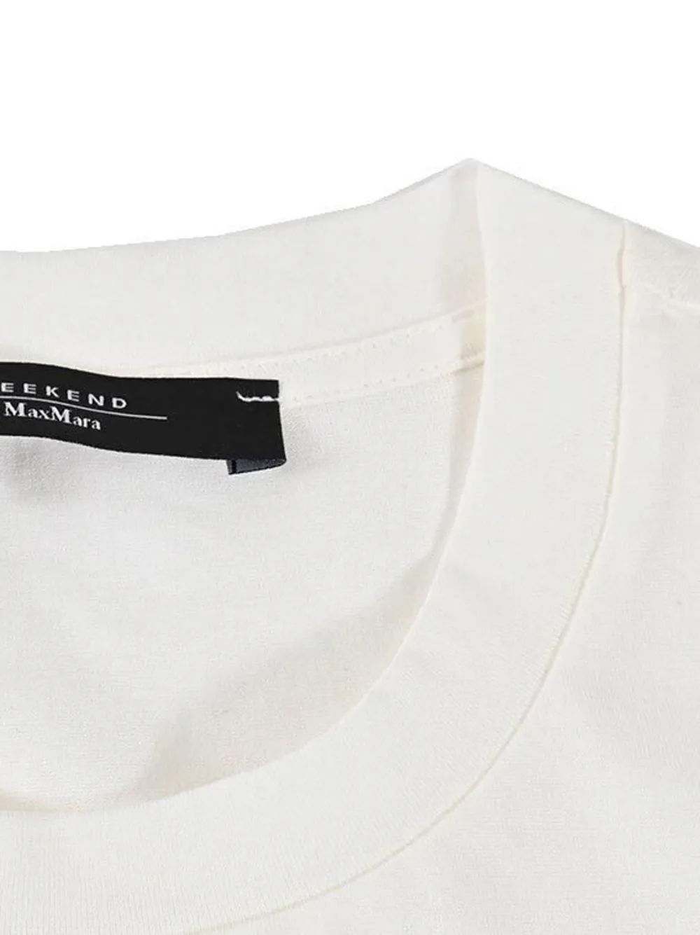  Weekend Max Mara Striped Crew-neck T-shirt - White 