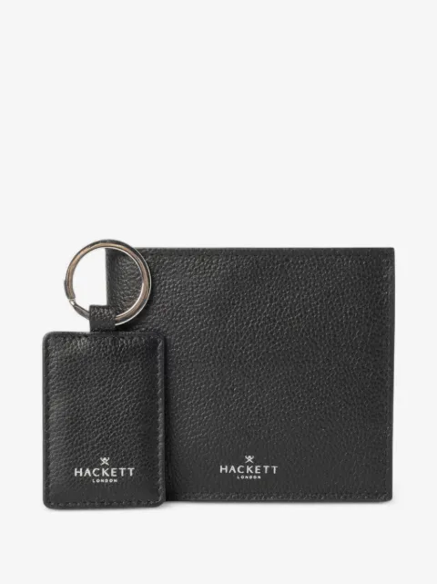 Hackett London portefeuille bifold porte-clés texturé