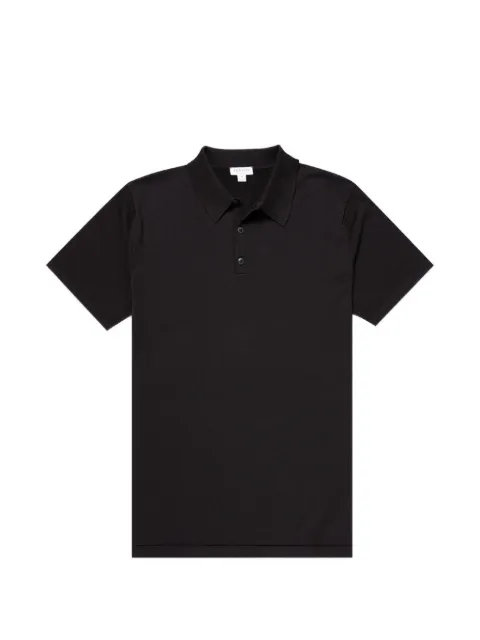 Sunspel Sea Island buttoned polo shirt