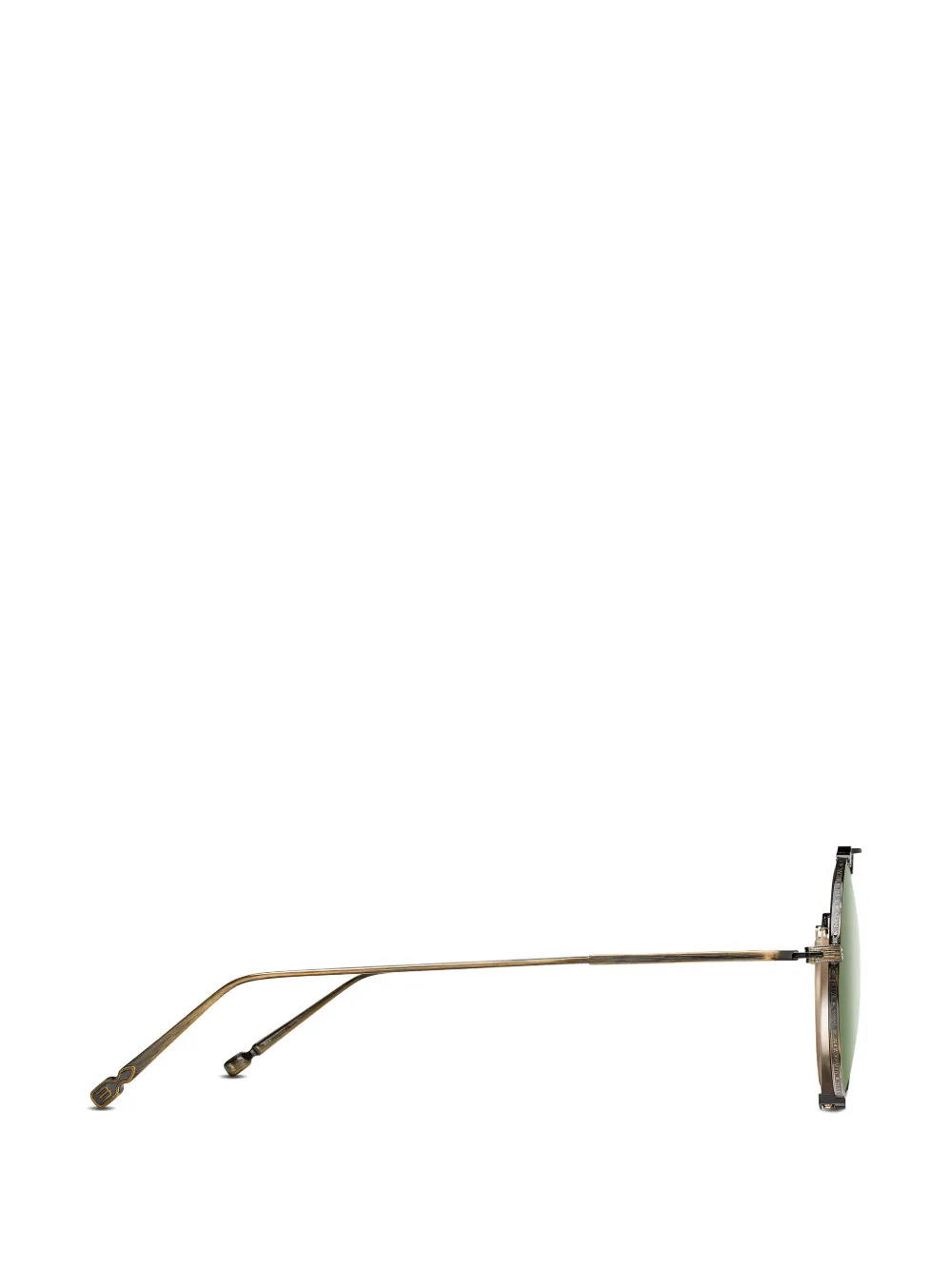 Matsuda Brow Bar zonnebril met rond montuur Goud