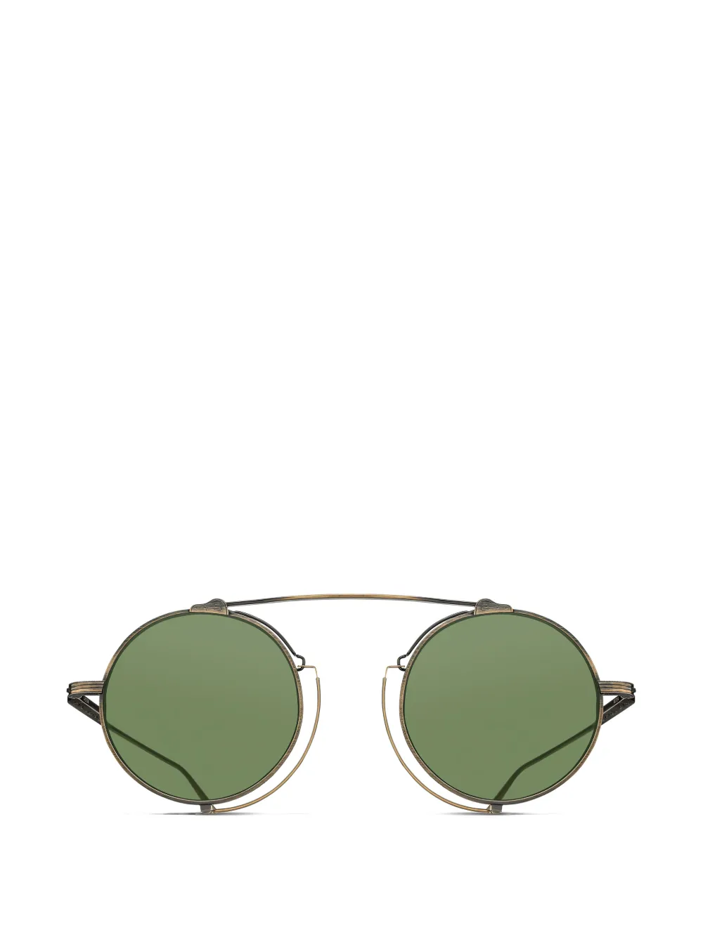 Matsuda brow bar round sunglasses - Oro