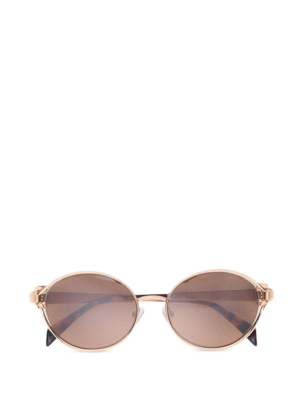 Maje flower round-frame sunglasses - Oro
