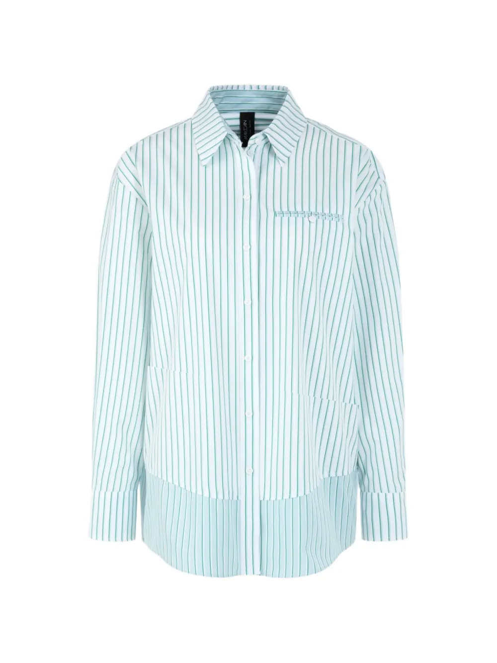 MARCCAIN pocket striped shirt - Verde