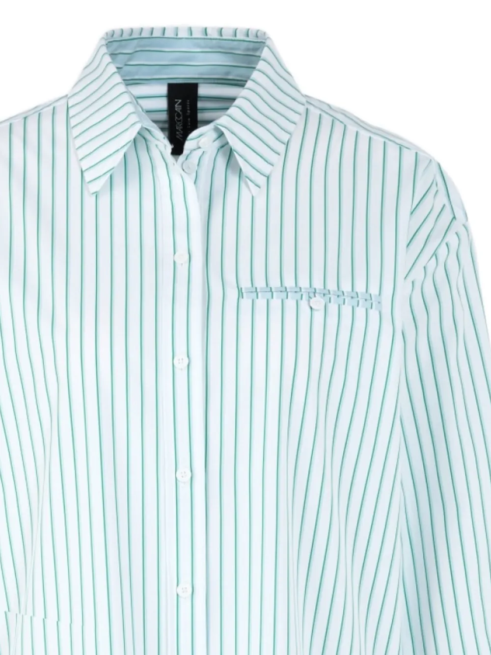 Marccain Pocket Striped Shirt - Green 