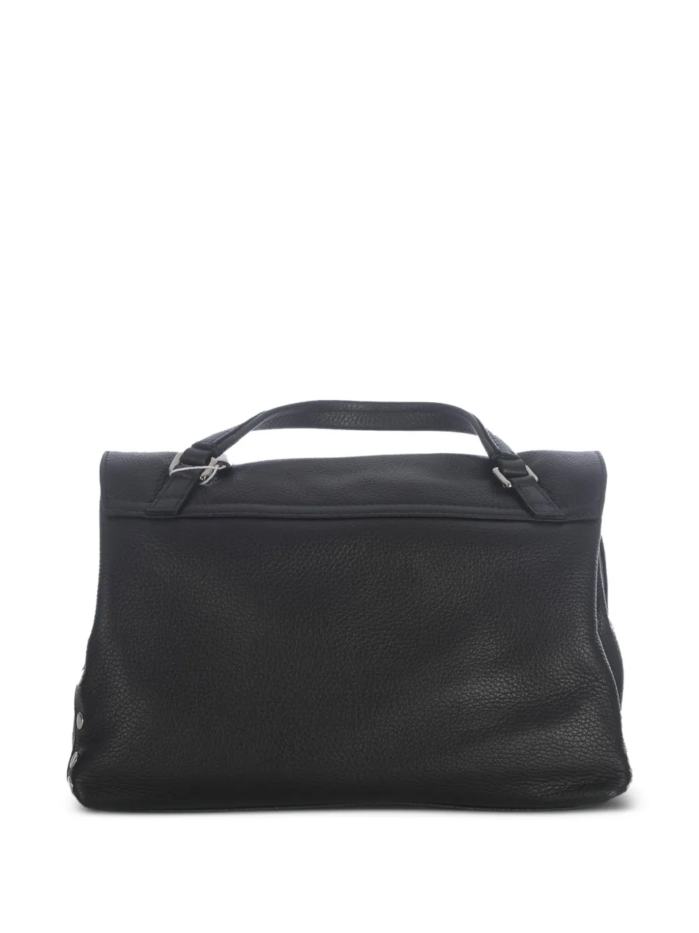 Zanellato Leren shopper met studs Zwart