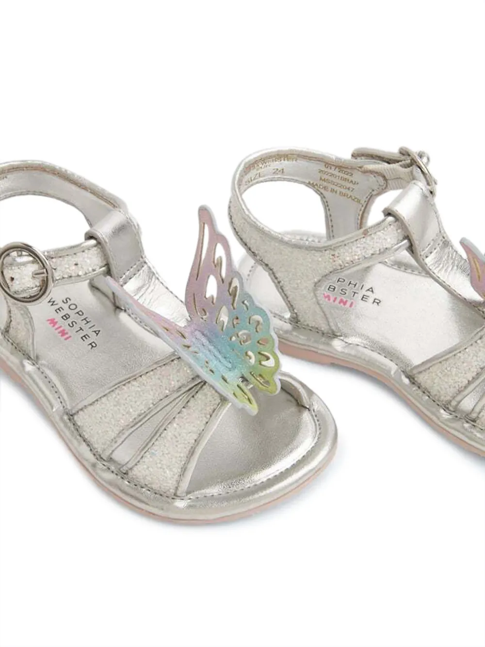 Sophia Webster Sandalen met vlinderdetail Zilver