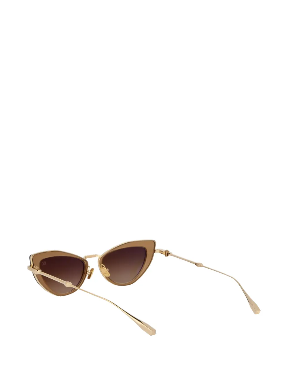 VALENTINO GARAVANI EYEWEAR Zonnebril met cat-eye montuur Beige