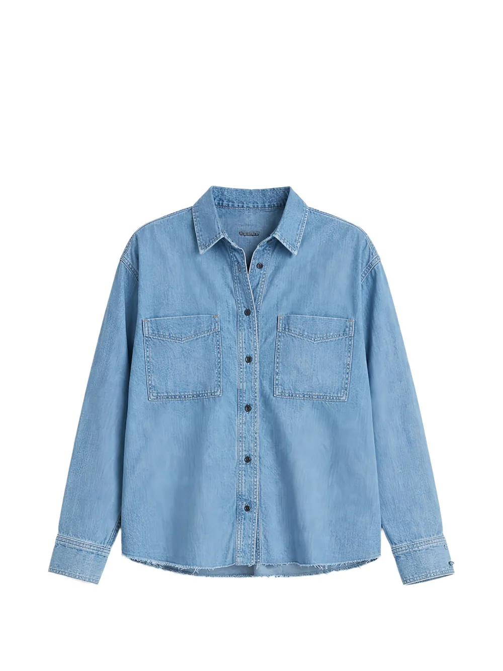 Askk Ny Oversized Denim Shirt In Blue