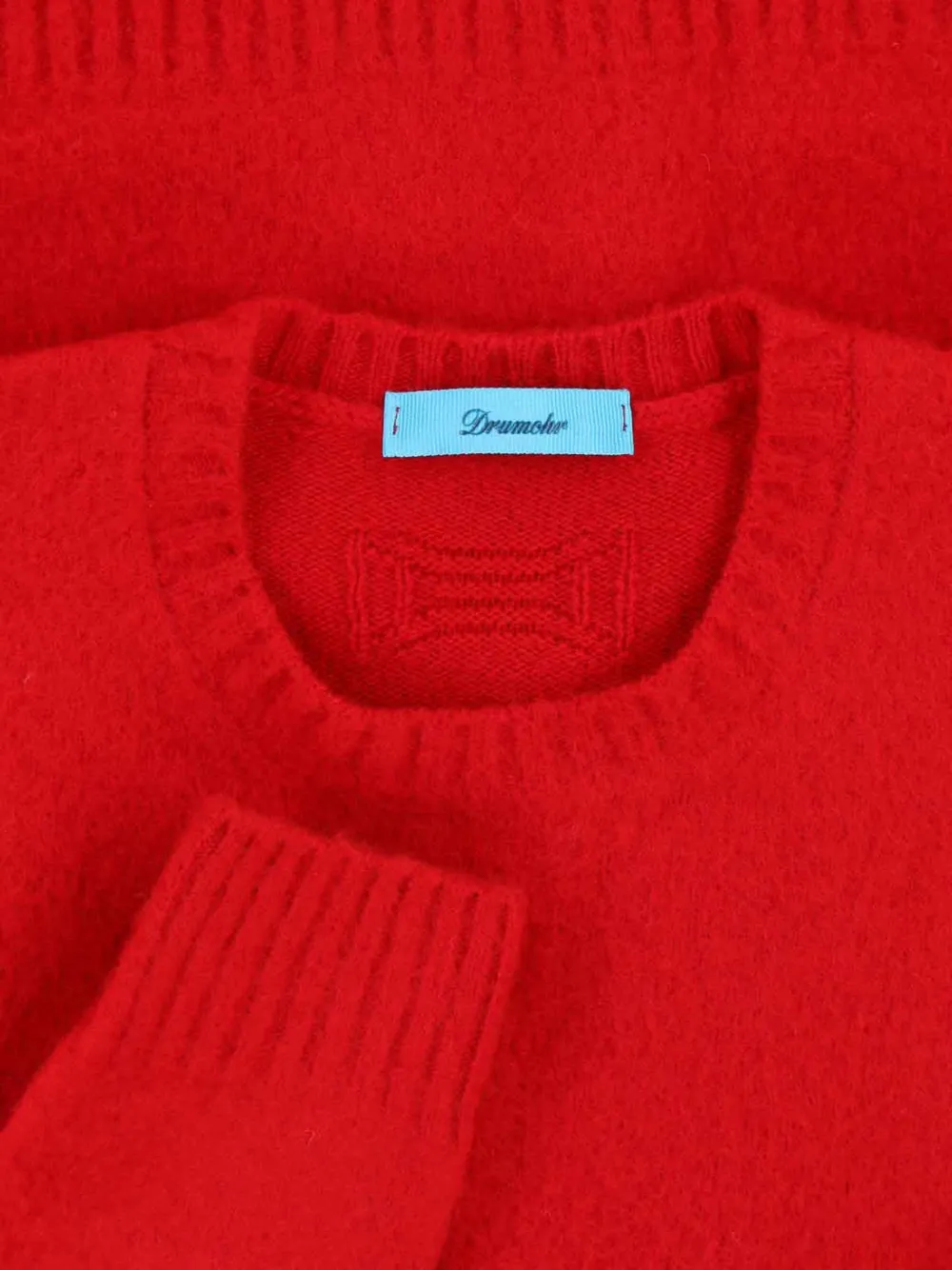 Drumohr Trui met ronde hals Rood