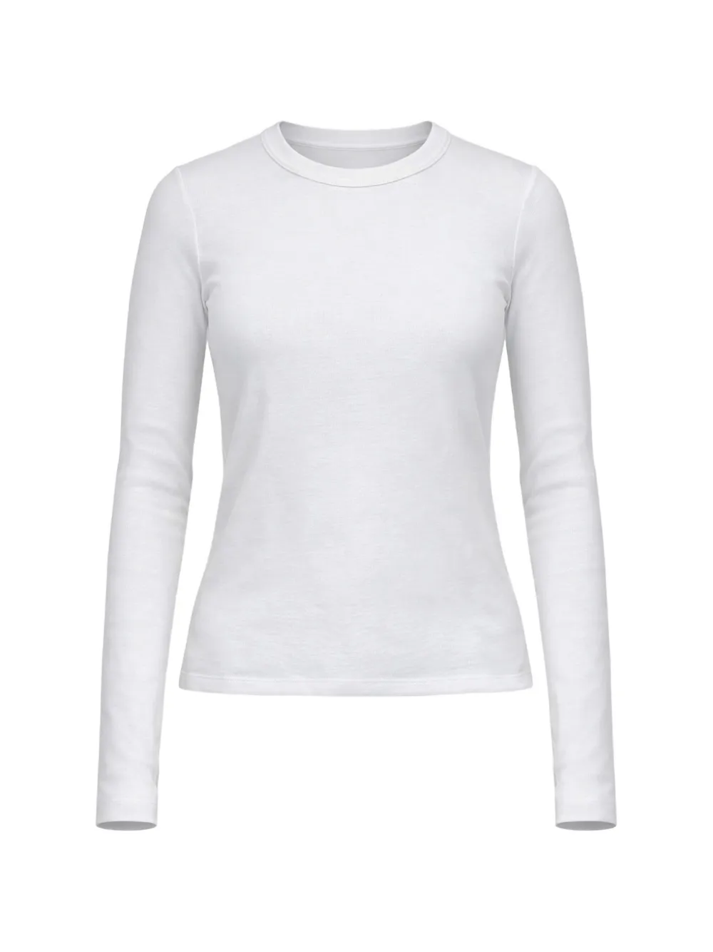 Velvet long sleeves knitwear - Bianco