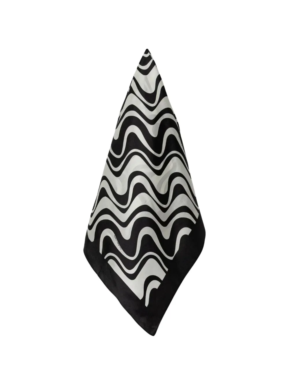 Kurt Geiger London square pattern scarf - Nero