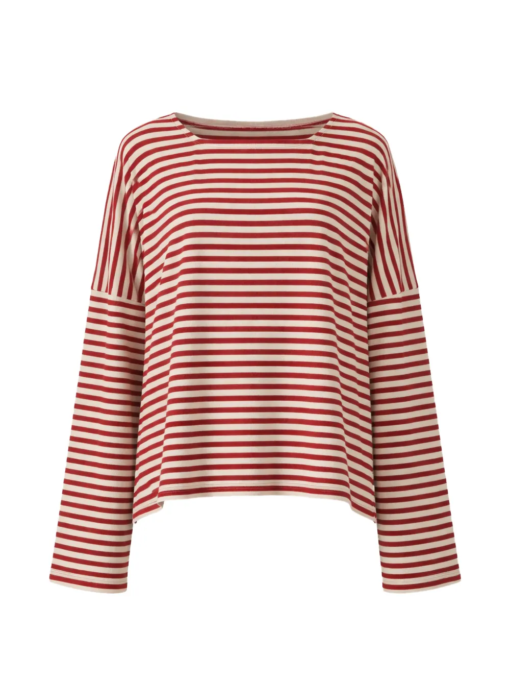 Phisique Du Role Striped Long-sleeve T-shirt In Red
