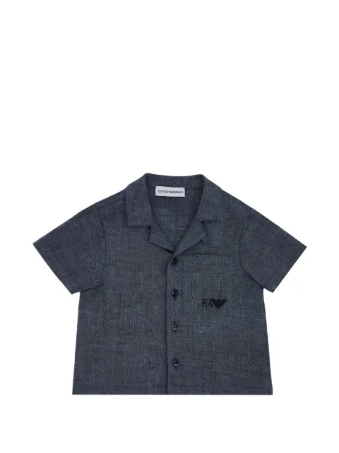 Emporio Armani Kids logo-embroidered short-sleeve shirt