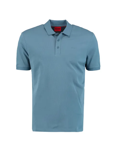 HUGO logo-detail polo shirt