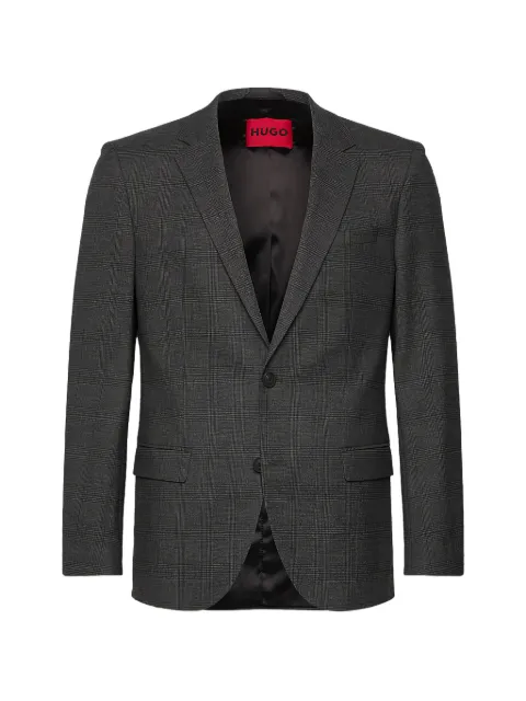 HUGO check button blazer