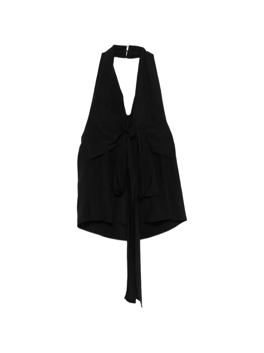 Eleh tie front top - Nero