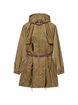 【大幅値下】PRADA 茶系 ナイロン トレンチコート XXLレインコート Prada（プラダ）ウィメンズ トレンチコート・レインコート - FARFETCH