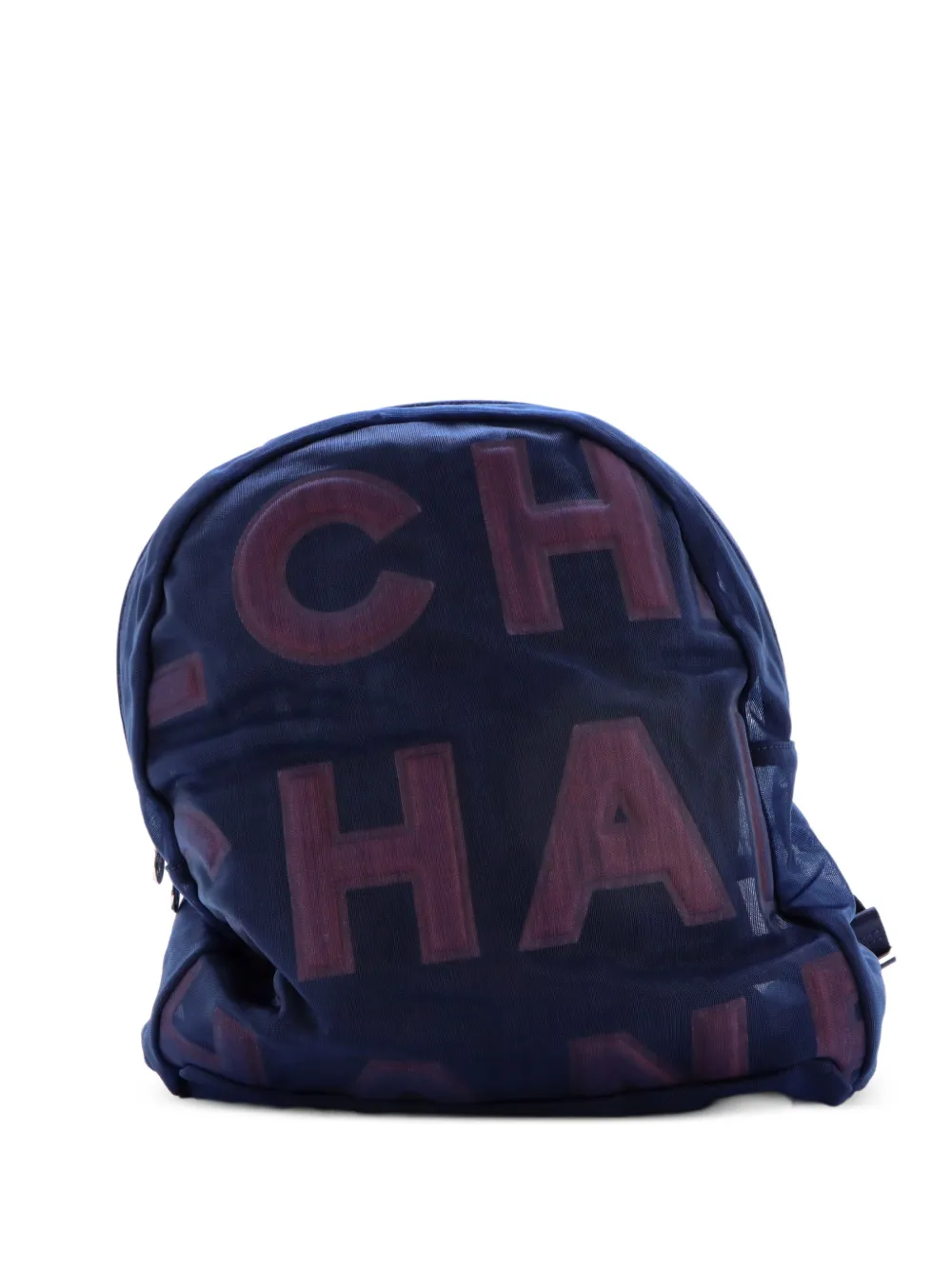 CHANEL Pre-Owned Doudoune Mesh Medium backpack - Blu