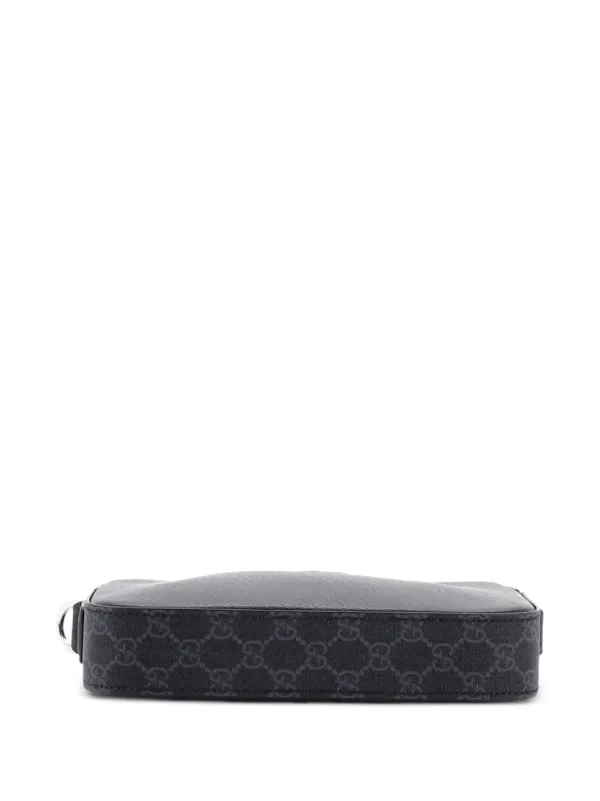 Gucci Pre-Owned Camera Bag Leather And GG Coated Canvas Small