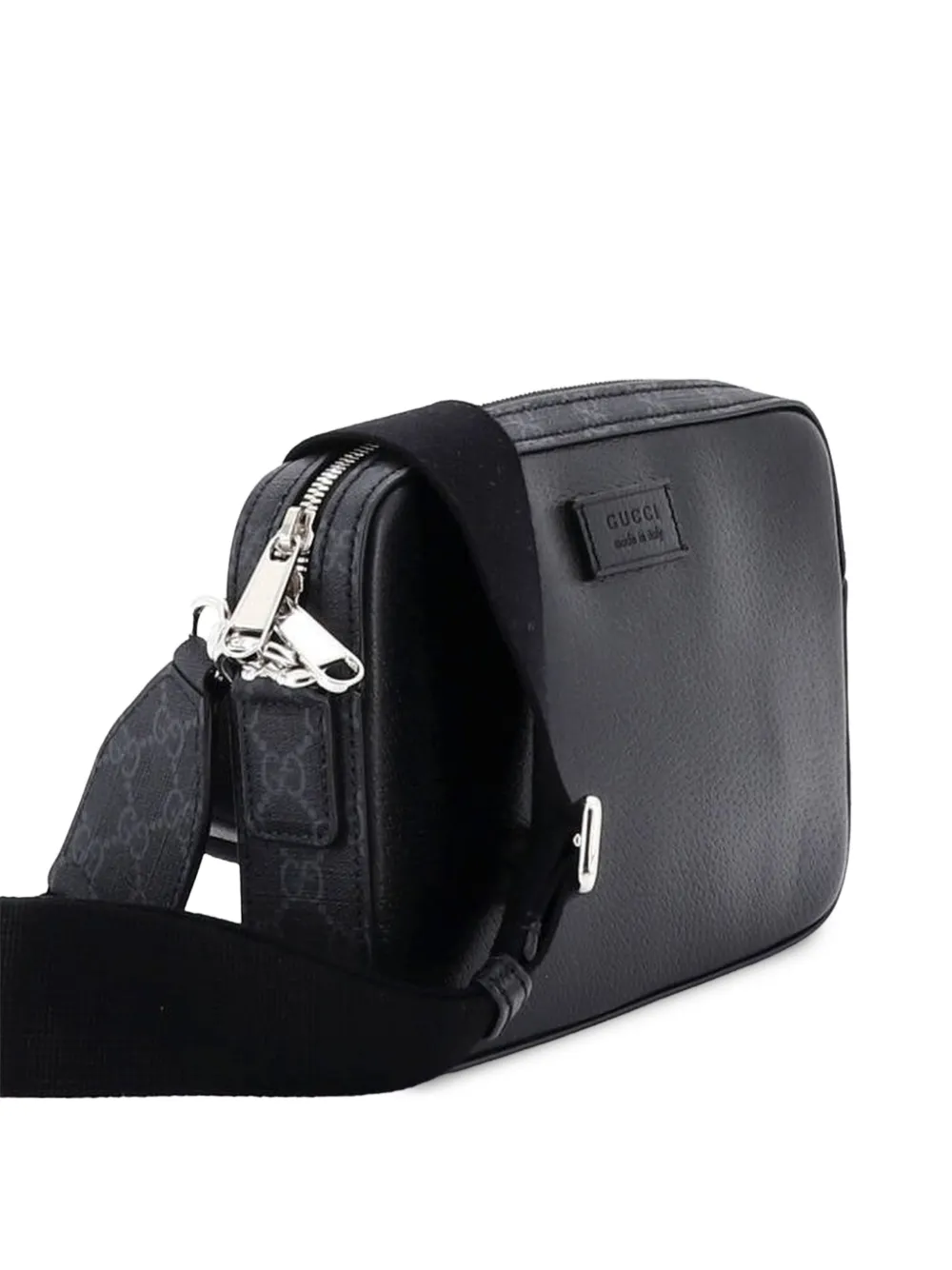 Camera Bag Leather And Gg Coated Canvas Small Crossbody Bag