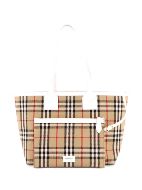 Burberry Pre-Owned London Vintage Check Canvas Small tote bag
