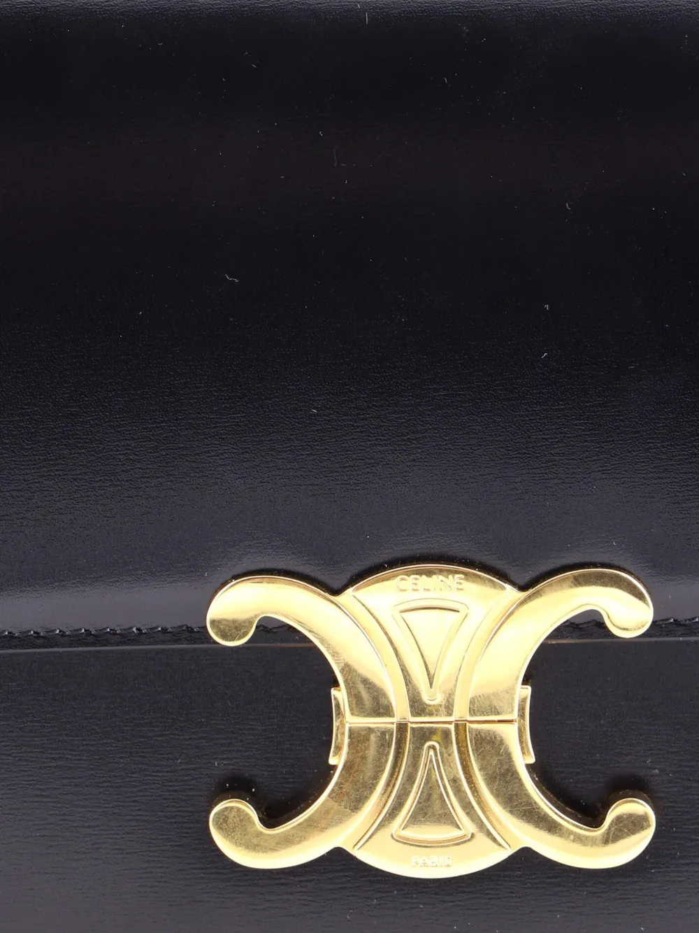 Triomphe Shoulder Bag Smooth Calfskin Medium Crossbody Bag