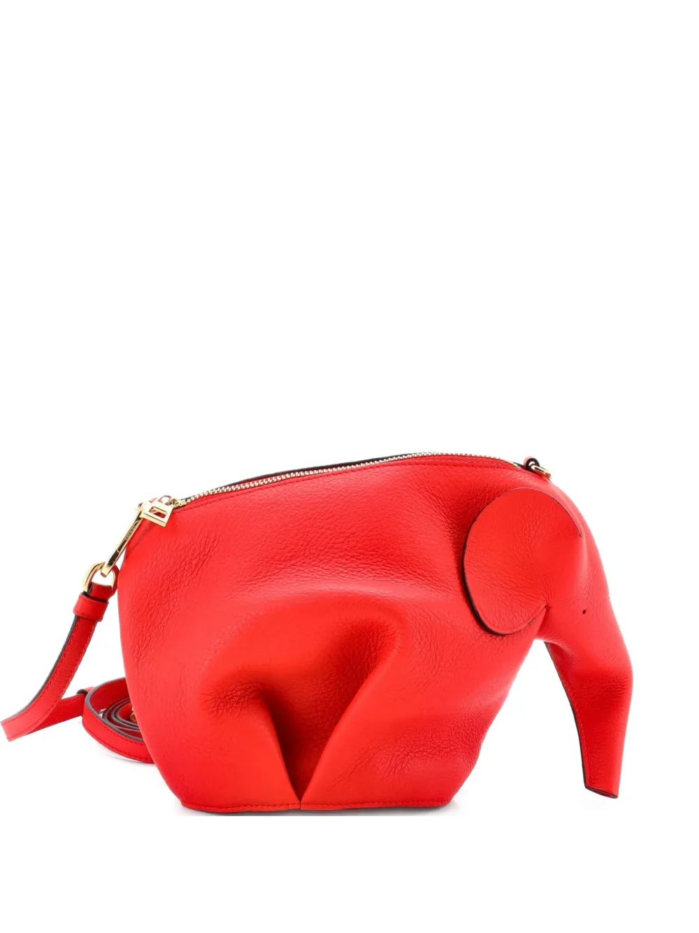 Loewe Pre-Owned Elephant Leather Mini crossbody bag - Red