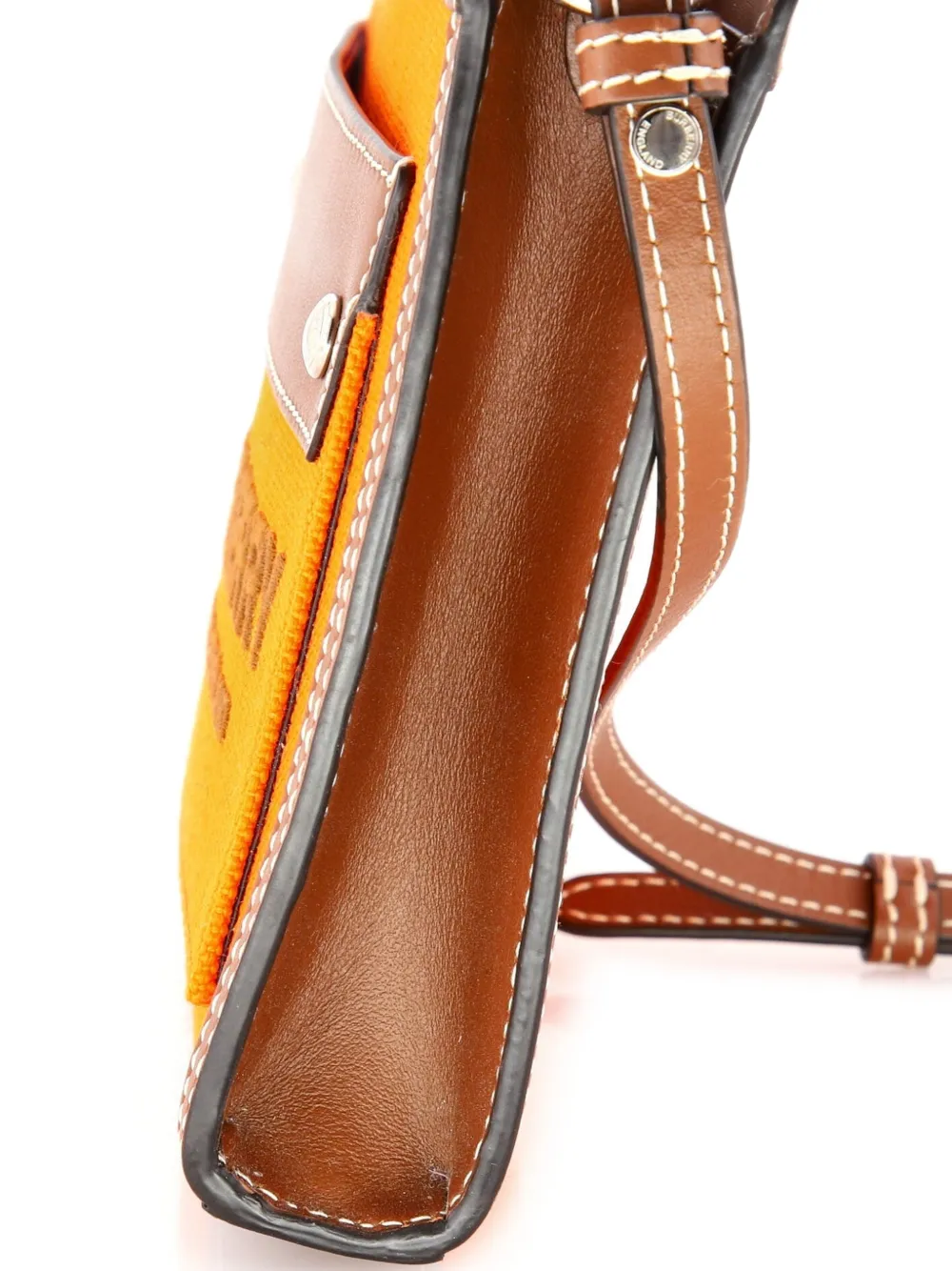 Logo Pocket Canvas With Leather Micro Tote Bag