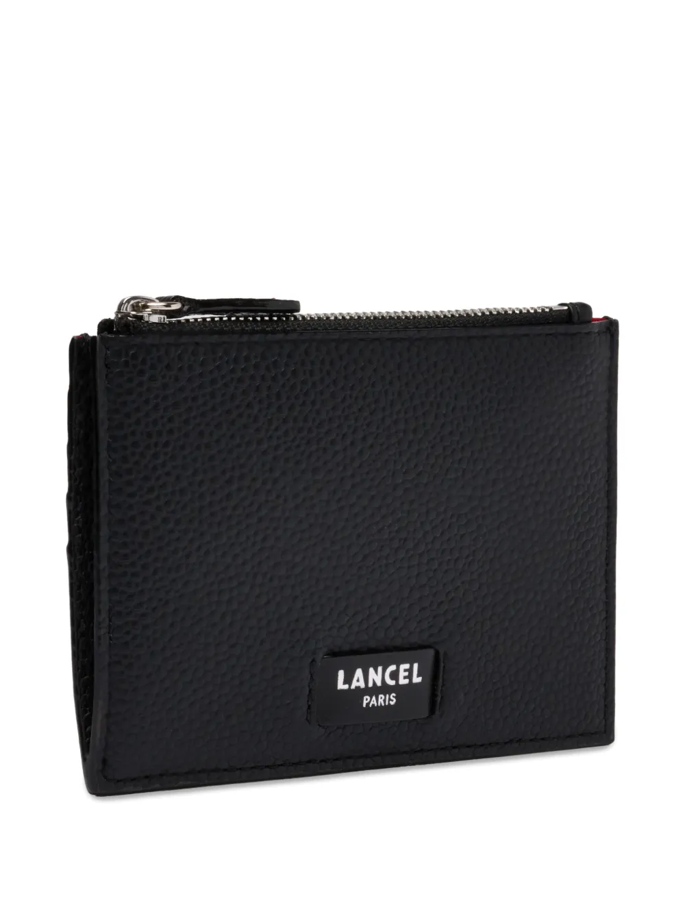 Lancel Gusset Zip Cardholder - Black 