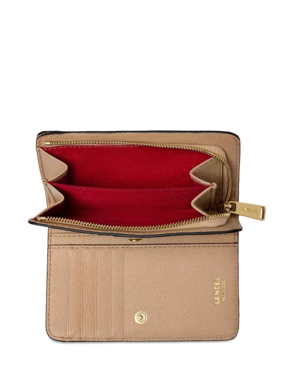 Lancel Rechthoekige portemonnee Beige