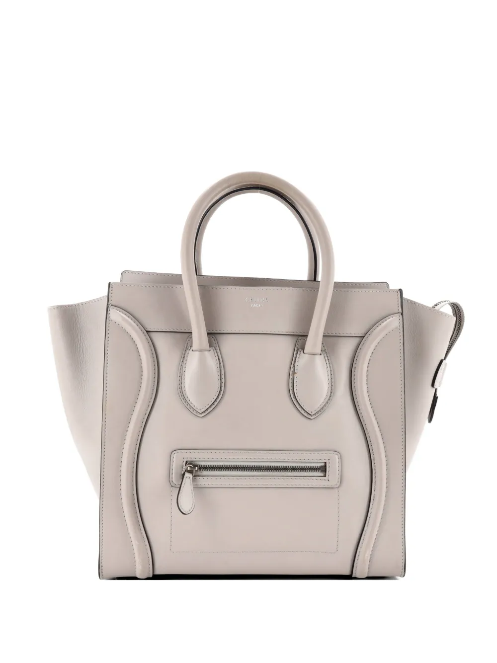 Celine Pre-Owned Luggage Bag Smooth Leather Mini tote bag - Grigio