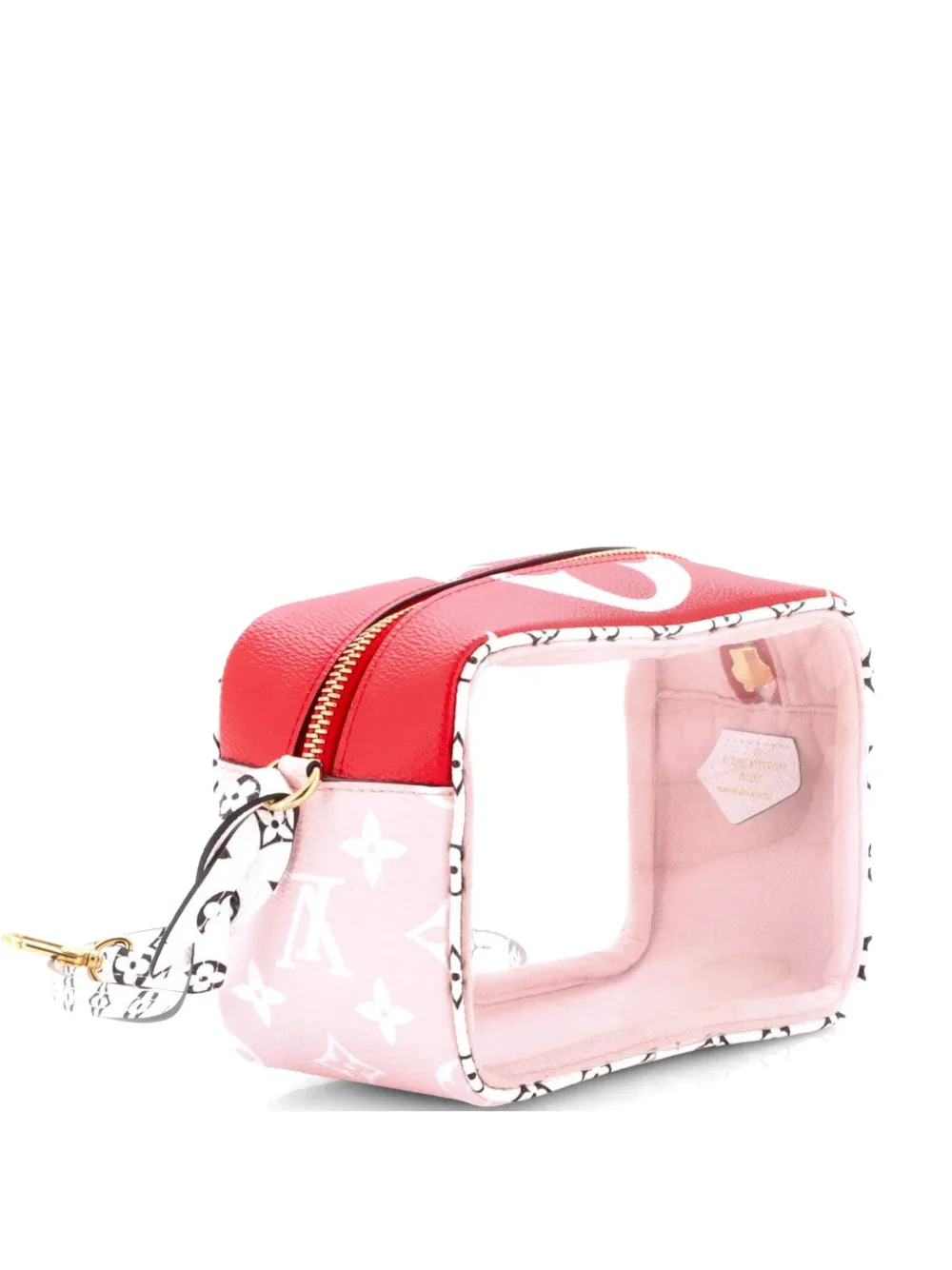 Pre-owned Louis Vuitton Beach Pouch Limited Edition Colored Monogram Giant Shoulder Bag In White