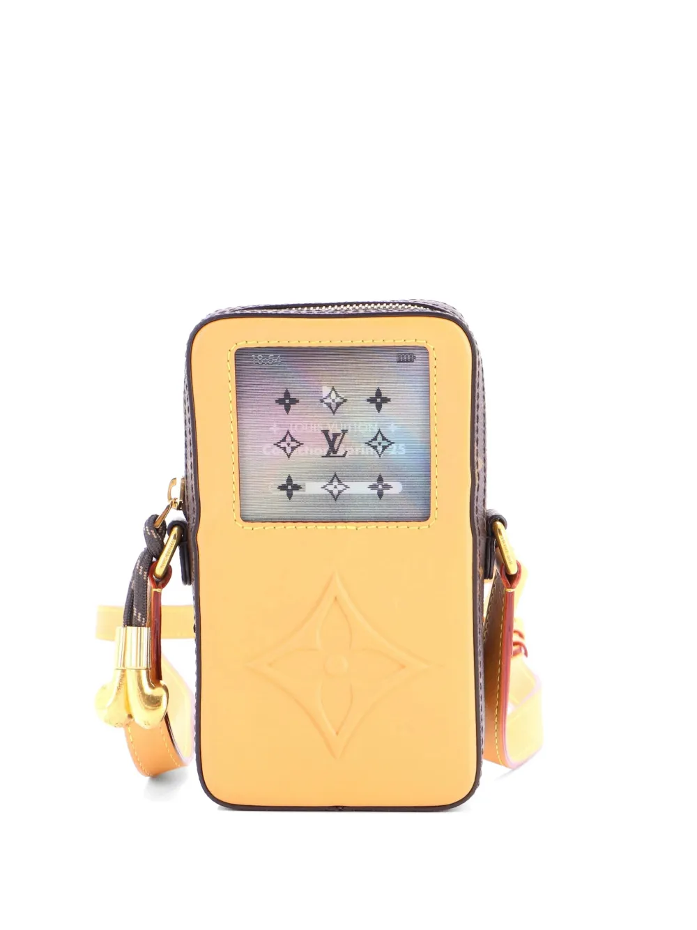 Louis Vuitton Pre-Owned Music Player Wearable Wallet Monogram Canvas and Leather crossbody bag - Brown