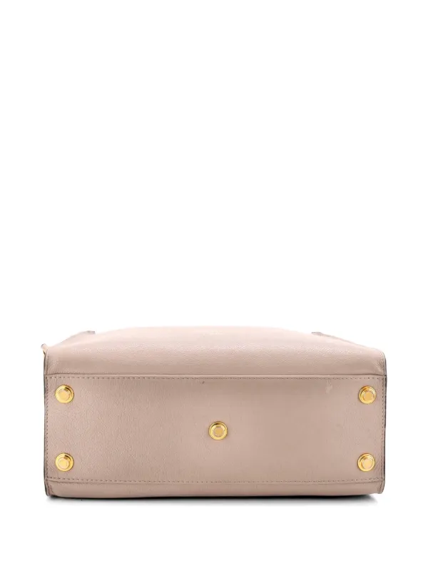 Louis Vuitton Pre-Owned On My Side Leather With Monogram Canvas MM