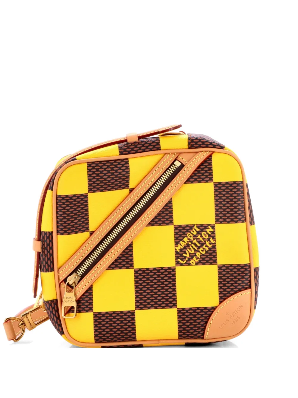 Louis Vuitton Pre-Owned Chess Messenger Bag Damier Pop crossbody bag - Giallo