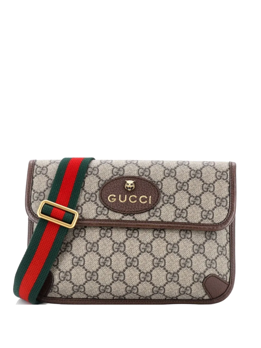 Gucci Pre-Owned Neo Vintage Flap GG Coated Canvas belt bag - Marrone