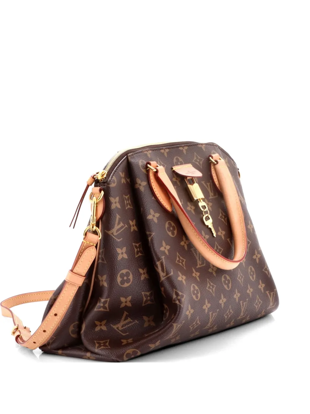 Louis Vuitton Pre-Owned Rivoli Handbag Monogram Canvas MM satchel - Brown