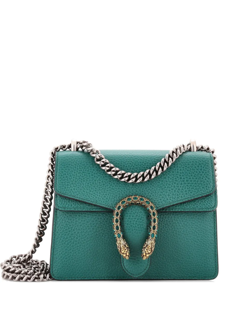 Gucci Pre-Owned Dionysus Bag Leather Mini crossbody bag - Verde