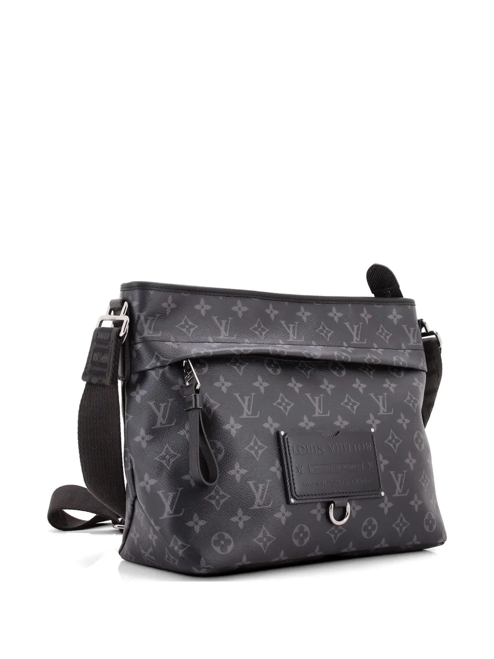  Louis Vuitton Pre-owned Besace Zippee Messenger Bag Monogram Eclipse Canvas Mm Crossbody Bag - Black 