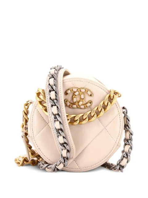 CHANEL Pre-Owned bolsa de mano 19 de piel capitonada y cadena