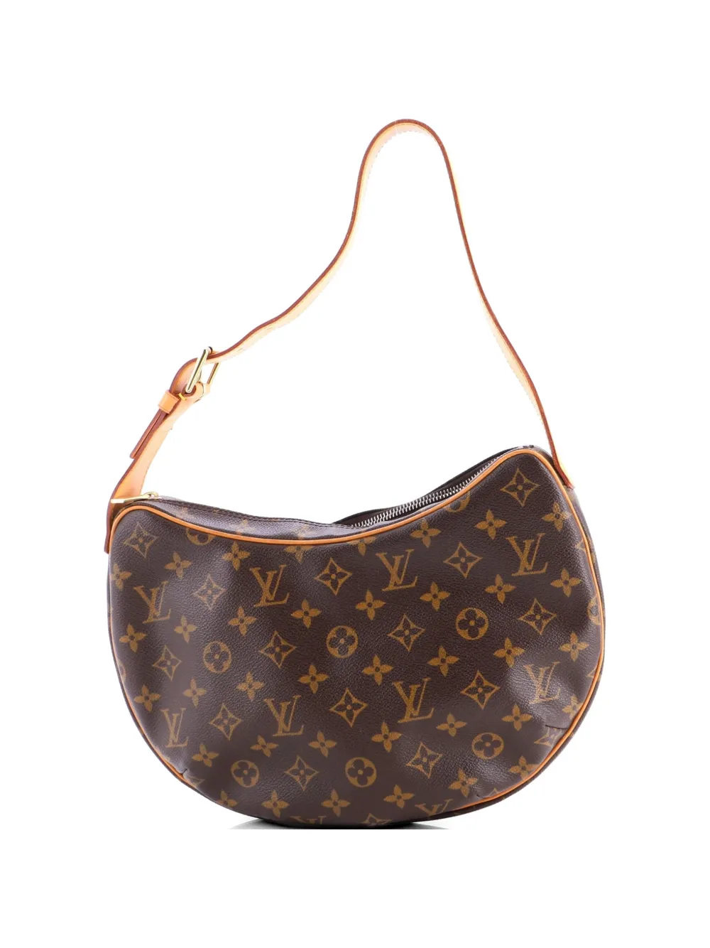 Louis Vuitton Pre-Owned Borsa a mano Croissant Monogram in tela PM - Marrone