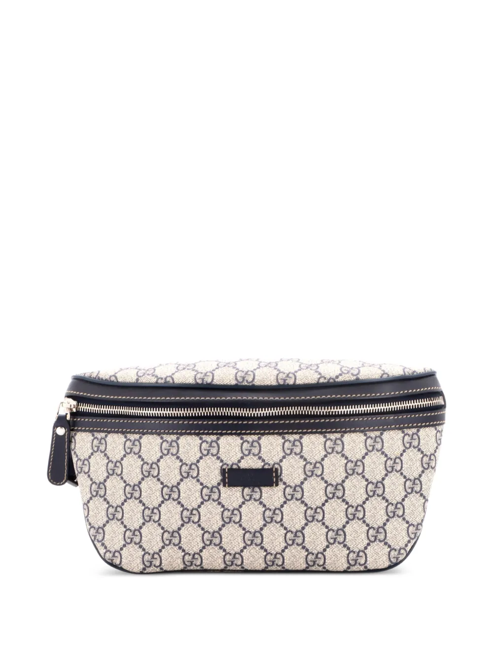 Gucci Pre-Owned GG Coated Canvas with Leather Small belt bag - Blu