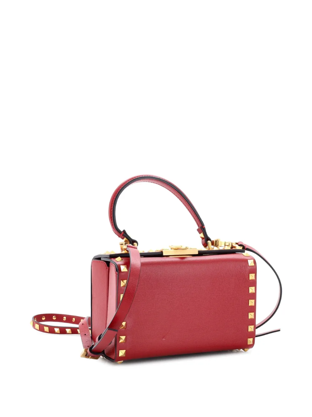 Rockstud Alcove Box Bag Leather Satchel