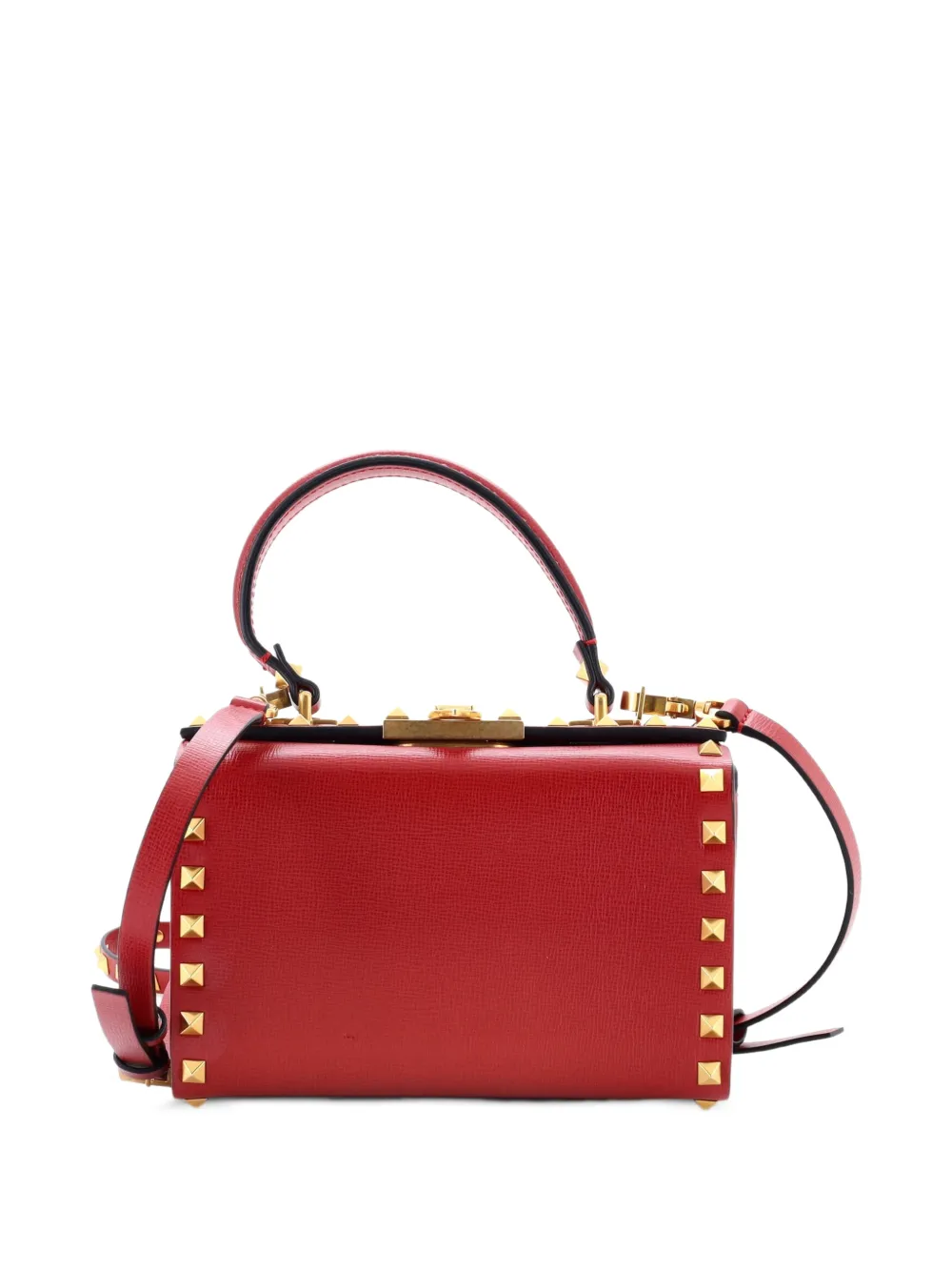 Rockstud Alcove Box Bag Leather Satchel