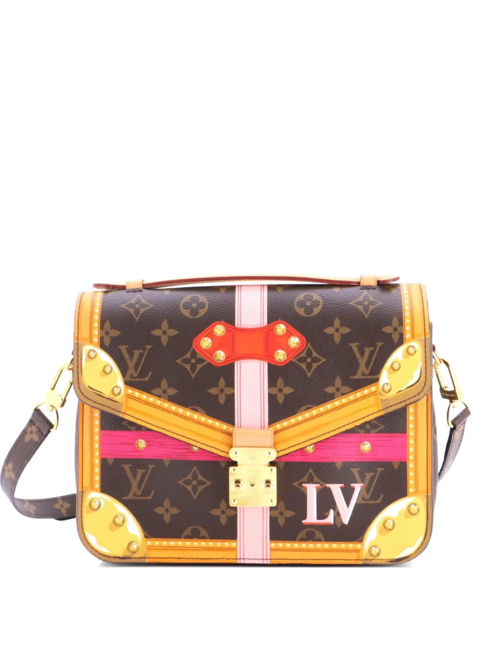 Louis Vuitton Pre-Owned Pochette Metis Limited Edition Summer Trunks Monogram Canvas crossbody bag - Marrone