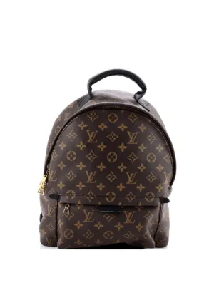 Louis Vuitton Pre-Owned Palm Springs Monogram Canvas PM Backpack | Brown | FARFETCH Louis Vuitton Pre-Owned Palm Springs Monogram Canvas PM Backpack | Brown | FARFETCH