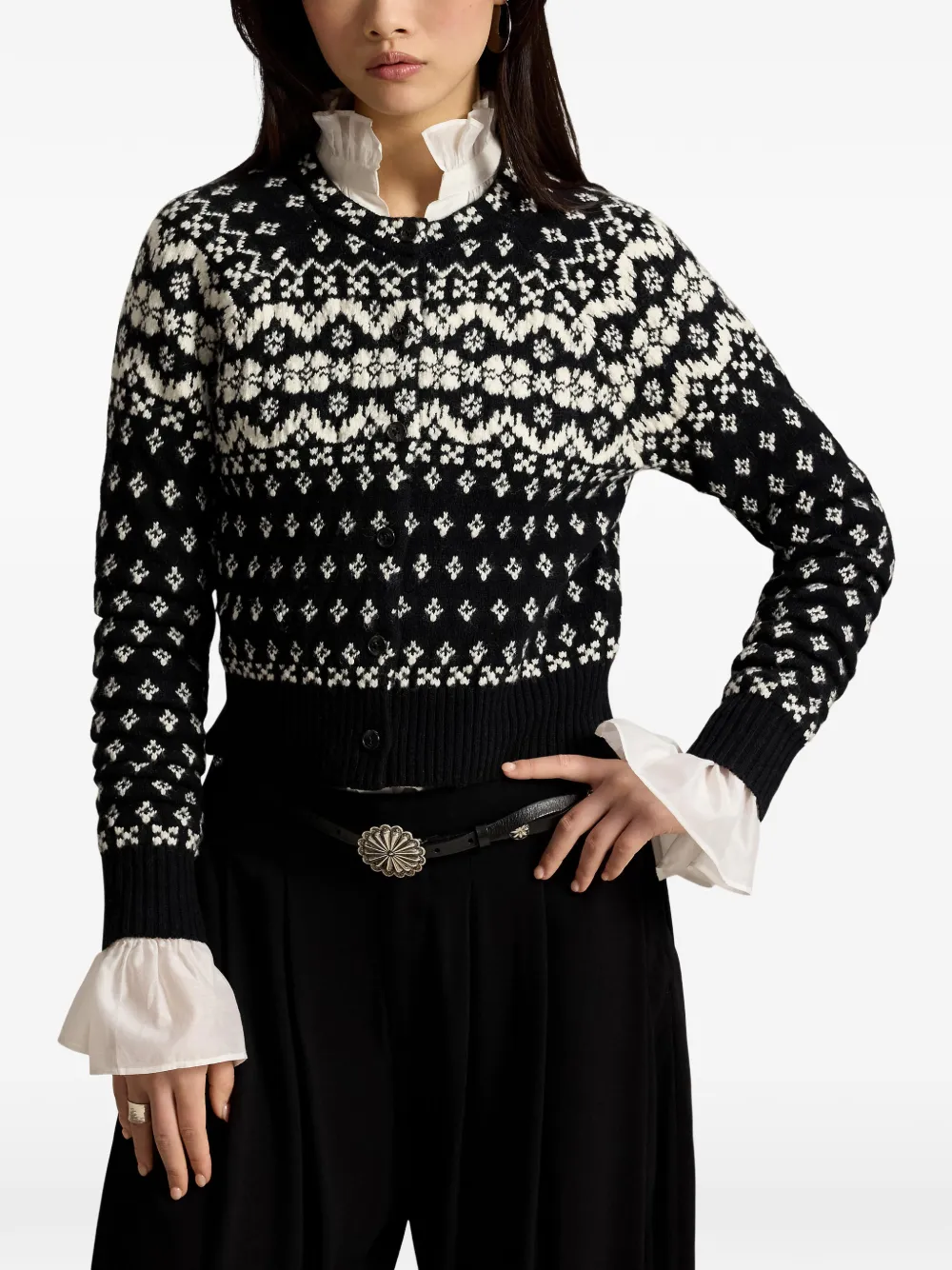 Polo Ralph Lauren Fair Isle vest Zwart