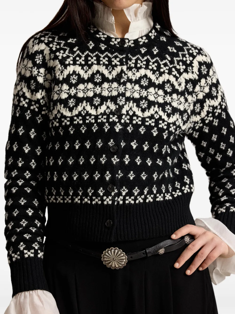 Polo Ralph Lauren Fair Isle vest Zwart