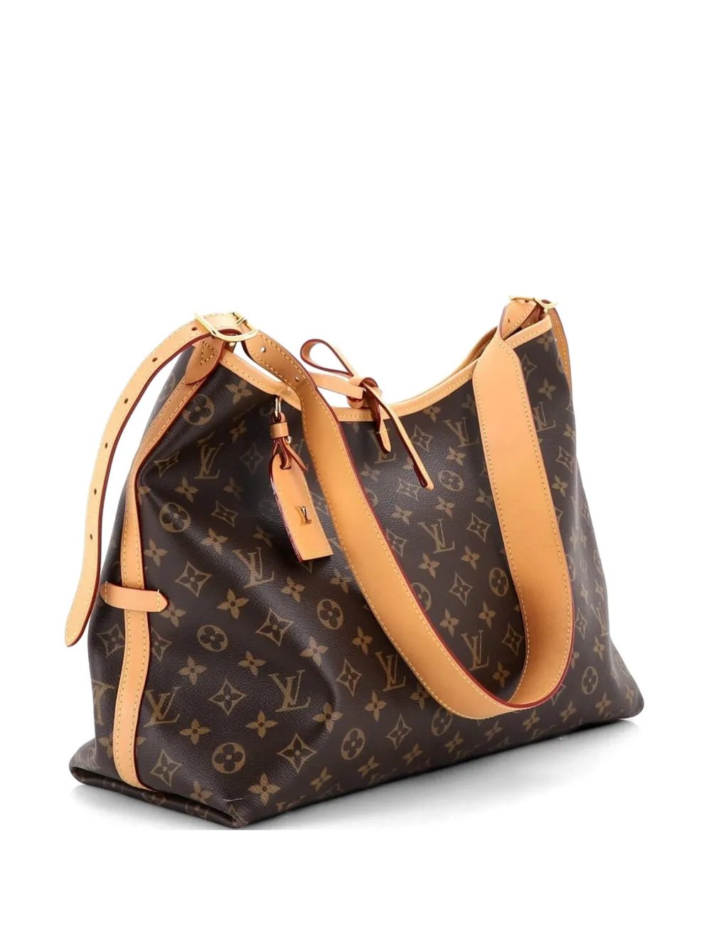 Louis Vuitton Pre-Owned CarryAll Monogram Canvas MM hobo bag - Marrone