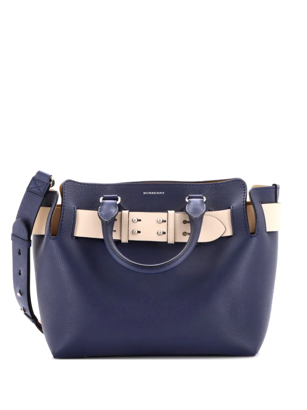 Burberry Pre-Owned Belt Leather Medium tote bag - Blu